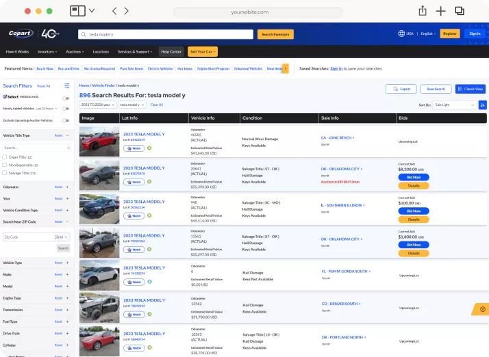 Auction Screenshot